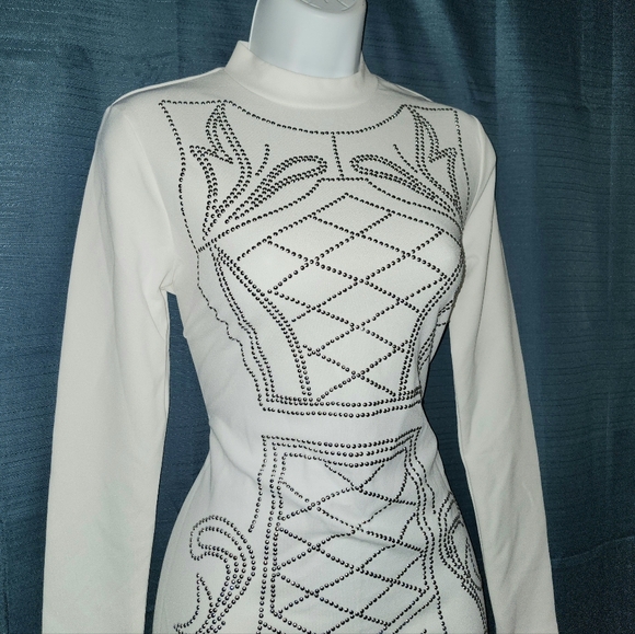 Say What? White Mini Cocktail Dress - Picture 3 of 5